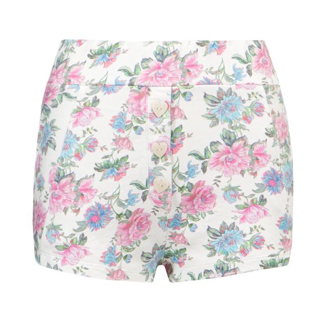 Loveshackfancy Renato Floral Print Shorts